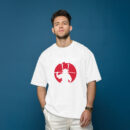 Samurai Warrior Graphic T Shirt - Japanese Katakana Art Tee With Red Sun Design