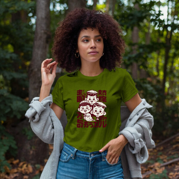 Vintage Japanese Cartoon T Shirt - Retro Anime Style Graphic Tee With Kawaii Kids Design - Image 11