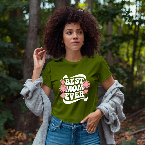 Best Mom Ever Graphic T Shirt - Cute Floral Retro Design, Perfect Mother's Day Gift - Image 11