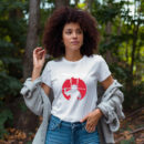 Samurai Warrior Graphic T Shirt - Japanese Katakana Art Tee With Red Sun Design
