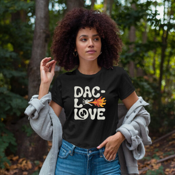Dragon Love T Shirt - Cute Fire Breathing Dragon Graphic Tee, Fantasy Lover Gift - Image 5