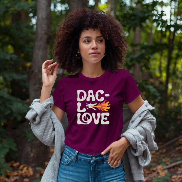 Dragon Love T Shirt - Cute Fire Breathing Dragon Graphic Tee, Fantasy Lover Gift - Image 7