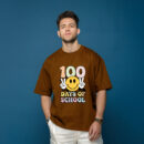 Soft Cotton Tee With Retro Smiley Face And Peace Sign - School Event Shirt