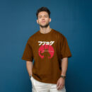 Samurai Warrior Graphic T Shirt - Japanese Katakana Art Tee With Red Sun Design