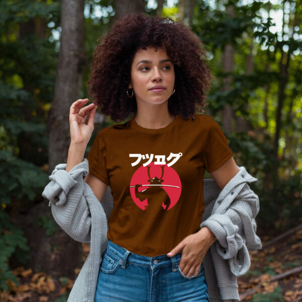 Samurai Warrior Graphic T Shirt - Japanese Katakana Art Tee With Red Sun Design - Image 9